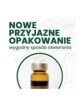 Nowe opakowanie suplementów Ginseng Poland. Fiolka z wygodnym sposobem otwierania ampułki z płynem na koncentrację i libido.
