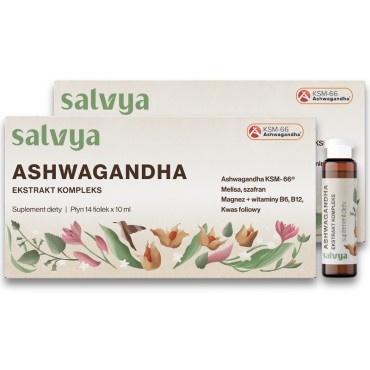 Zestaw 28 fiolek x 10ml Ashwagandha ekstrakt kompleks