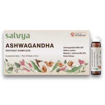 Ashwagandha ekstrakt kompleks 14 fiolek x 10 ml