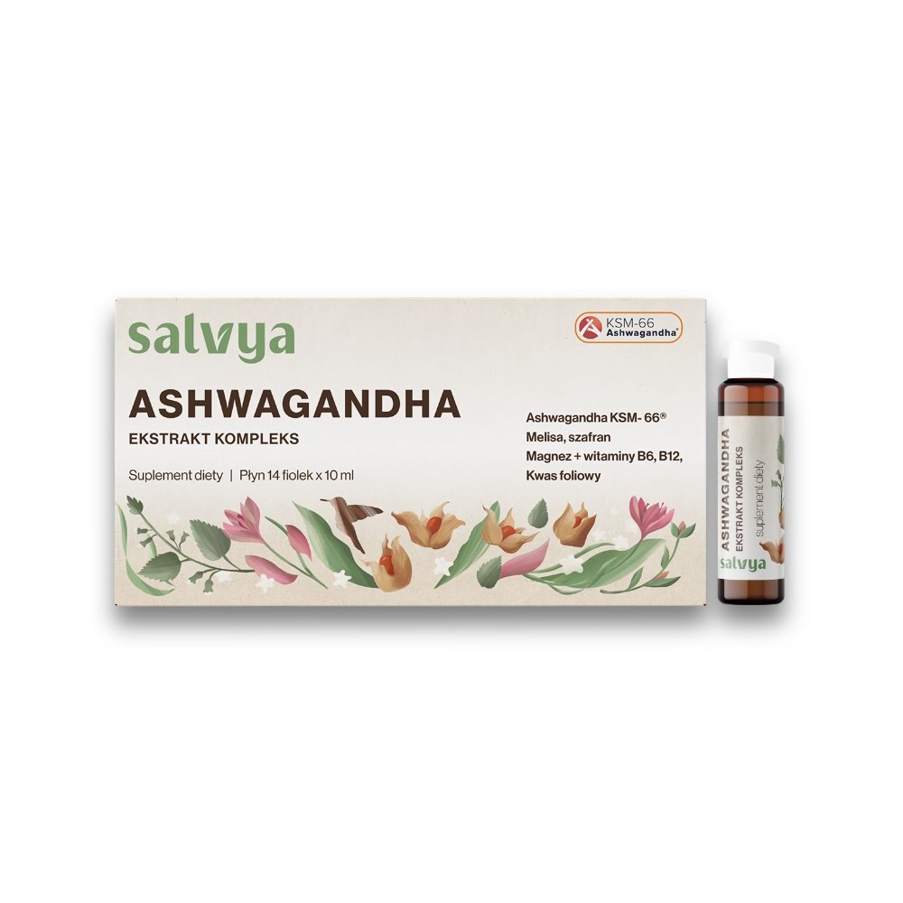 Ashwagandha ekstrakt kompleks 14 fiolek x 10 ml