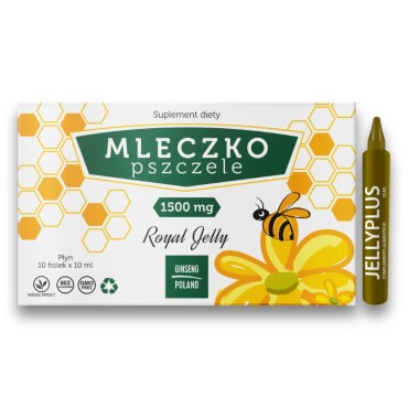 Mleczko pszczele Royal Jelly 1500 mg fiolek 10 x 10ml