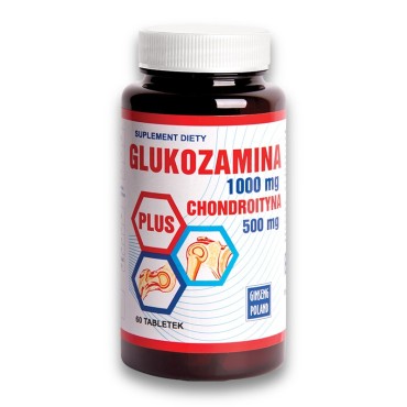 Glukozamina 1000 mg + Chondroityna 500 mg 60 tabletek