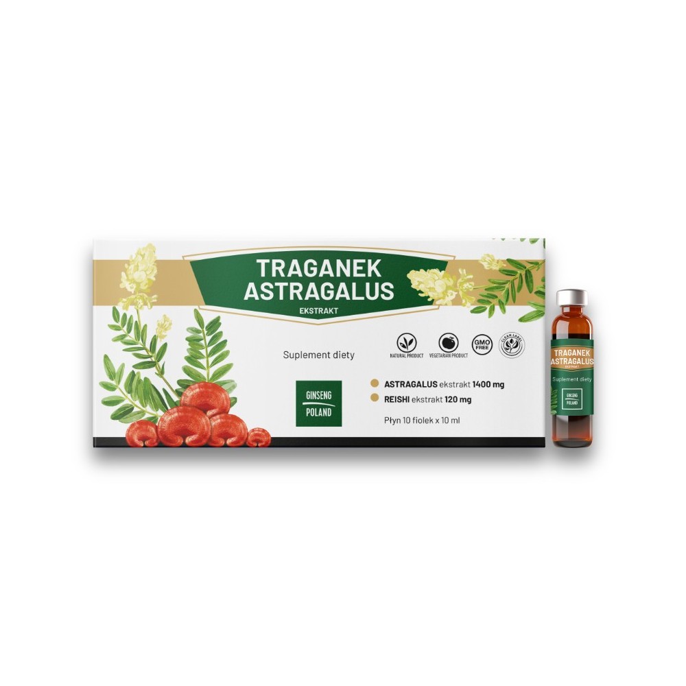Traganek Astragalus Ekstrakt 10 fiolek x 10 ml