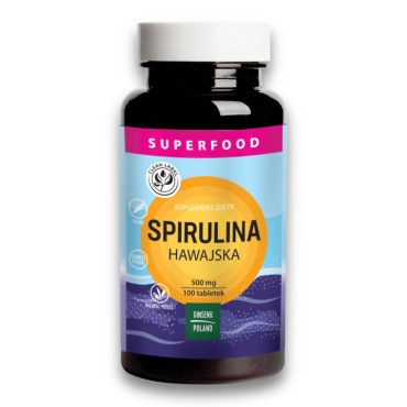 Spirulina Hawajska Tabletki 100 tabletek / 500 mg