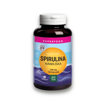Spirulina Hawajska Kapsułki 100 kapsułek / 500 mg