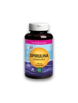 Spirulina Hawajska Kapsułki 100 szt. Ginseng Poland. Oryginalna alga morska z USA, roślinny produkt dla wegan.